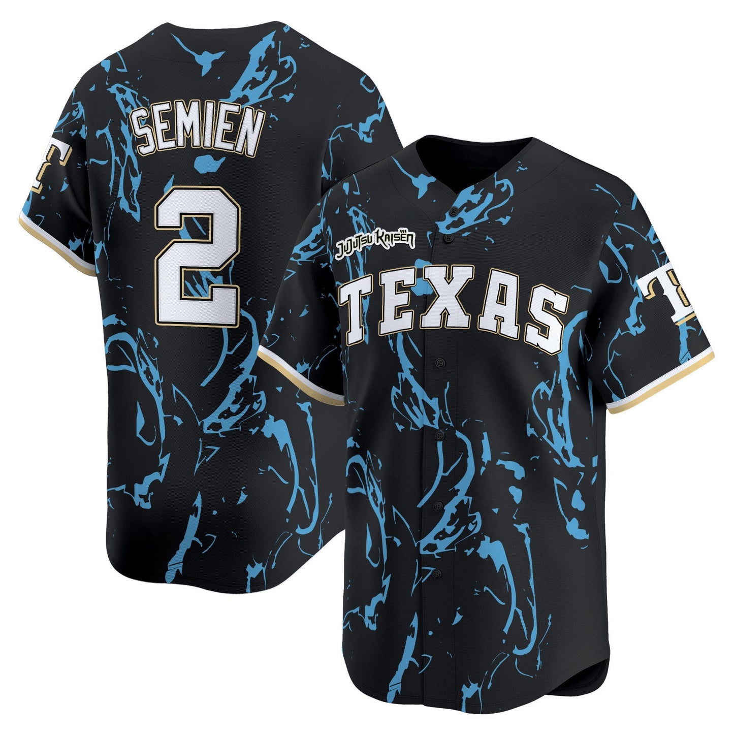 Texas Rangers x Jujutsu Kaisen Vapor Premier Limited Jersey - All Stitched