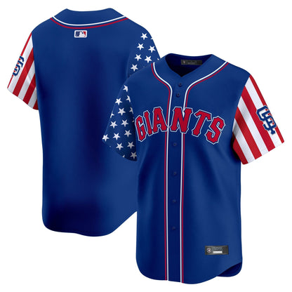 Men's San Francisco Giants 2025 Independence Day Vapor Premier Limited Jersey - All Stitched