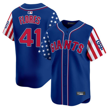 Men's San Francisco Giants 2025 Independence Day Vapor Premier Limited Jersey - All Stitched