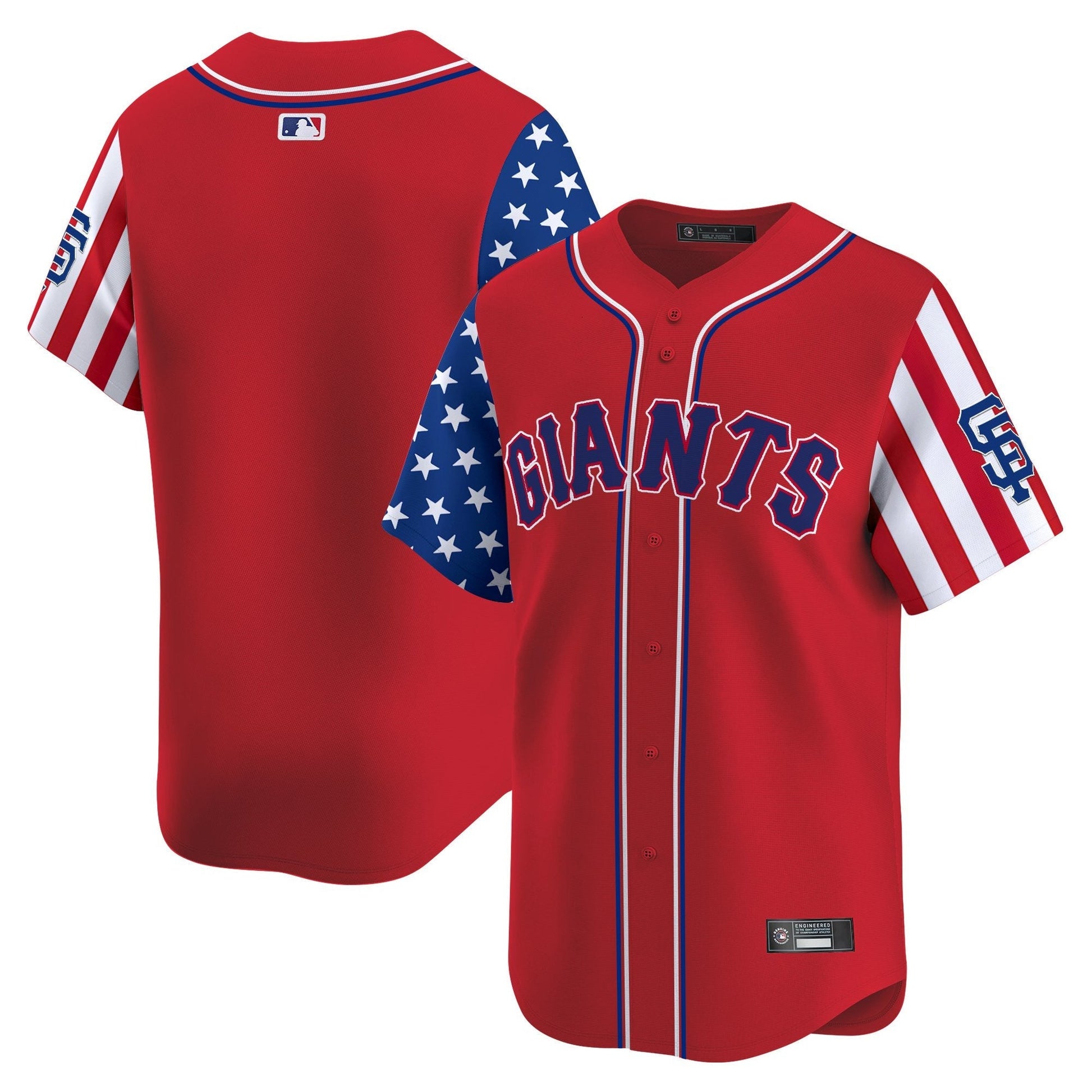 Men's San Francisco Giants 2025 Independence Day Vapor Premier Limited Jersey - All Stitched