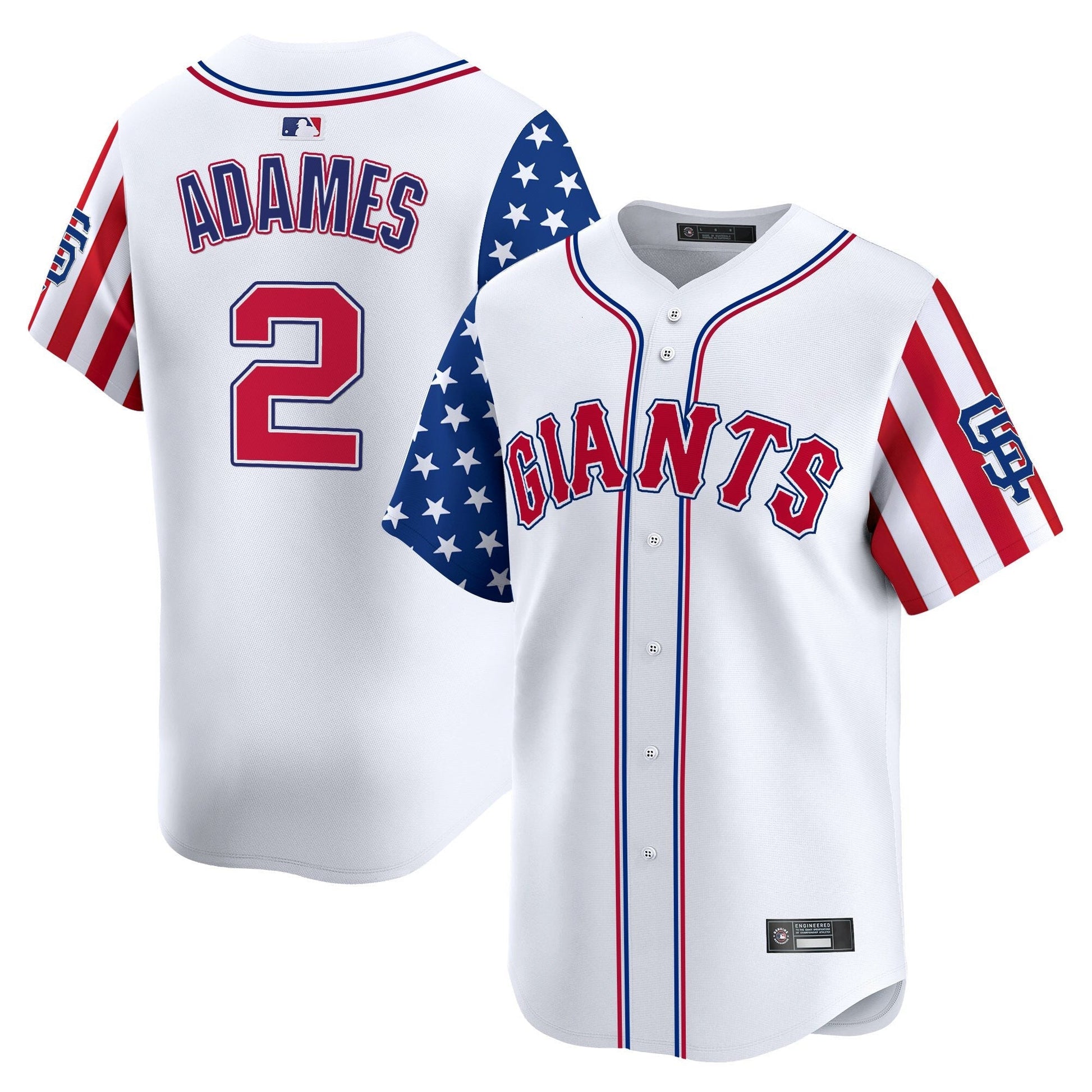 Men's San Francisco Giants 2025 Independence Day Vapor Premier Limited Jersey - All Stitched