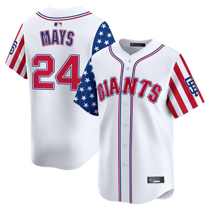 Men's San Francisco Giants 2025 Independence Day Vapor Premier Limited Jersey - All Stitched