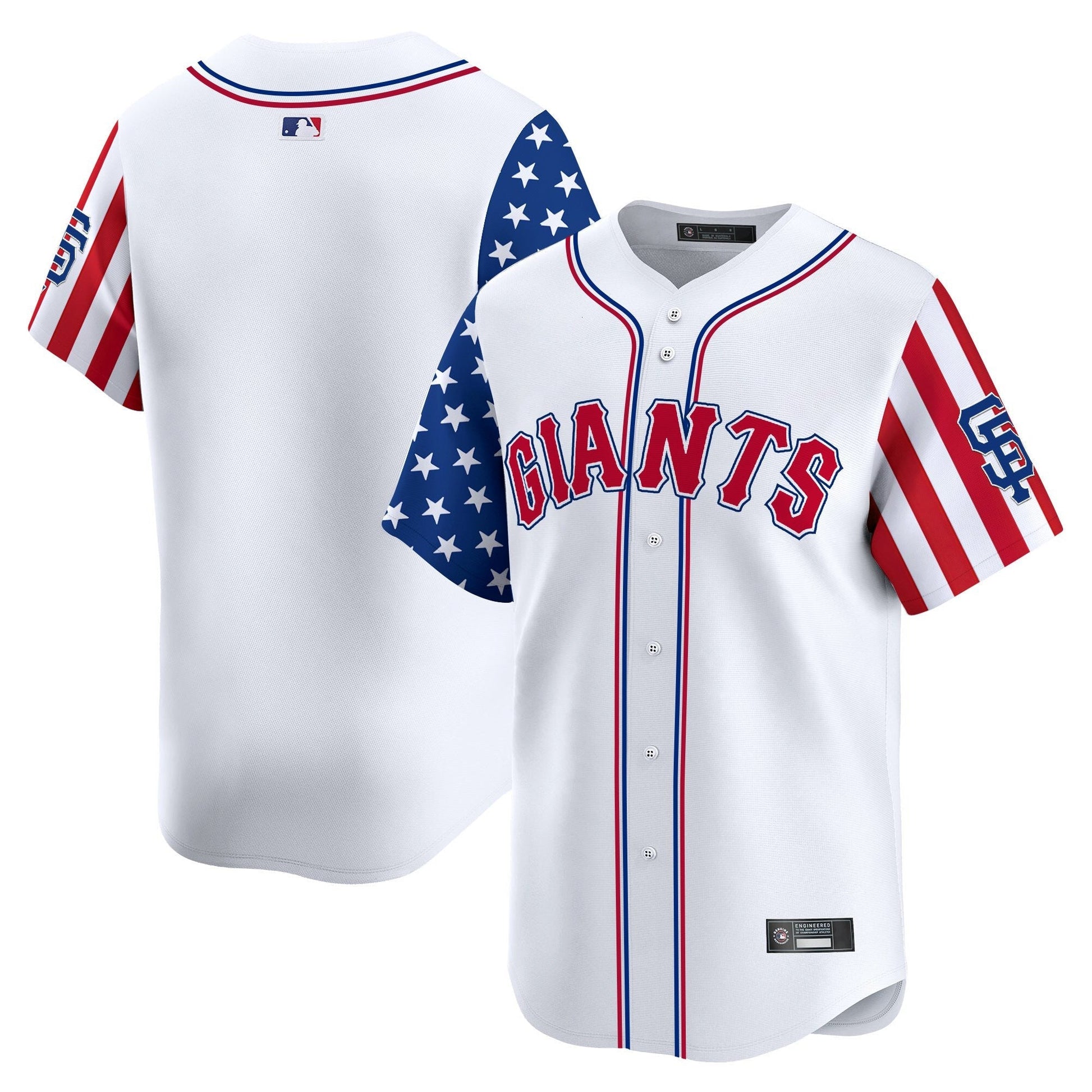 Men's San Francisco Giants 2025 Independence Day Vapor Premier Limited Jersey - All Stitched