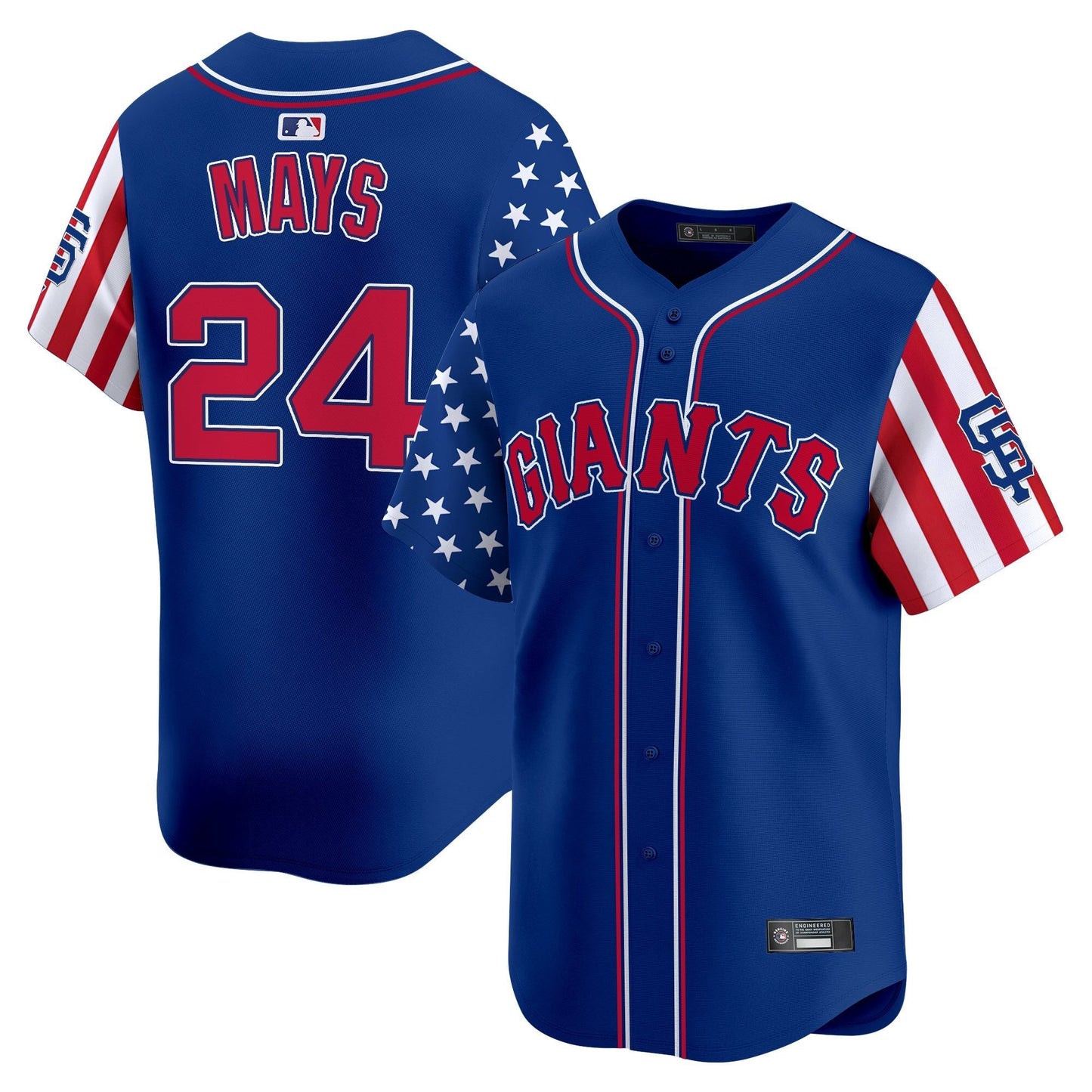 Men's San Francisco Giants 2025 Independence Day Vapor Premier Limited Jersey - All Stitched