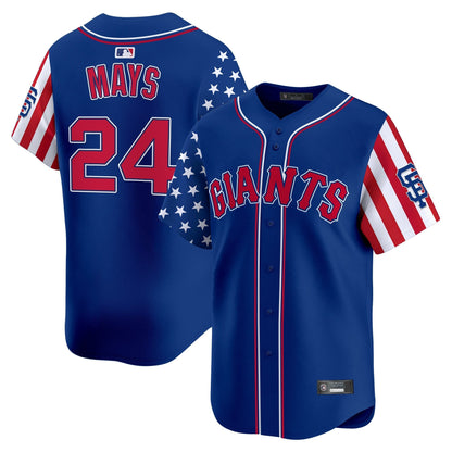 Men's San Francisco Giants 2025 Independence Day Vapor Premier Limited Jersey - All Stitched