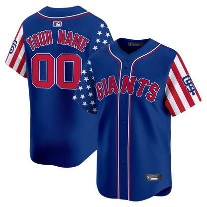 San Francisco Giants 2025 Independence Day Vapor Premier Limited Custom Jersey - All Stitched