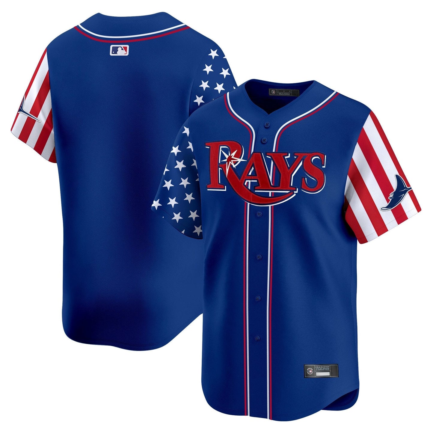 Men's Tampa Bay Rays 2025 Independence Day Vapor Premier Limited Jersey - All Stitched