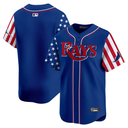 Men's Tampa Bay Rays 2025 Independence Day Vapor Premier Limited Jersey - All Stitched