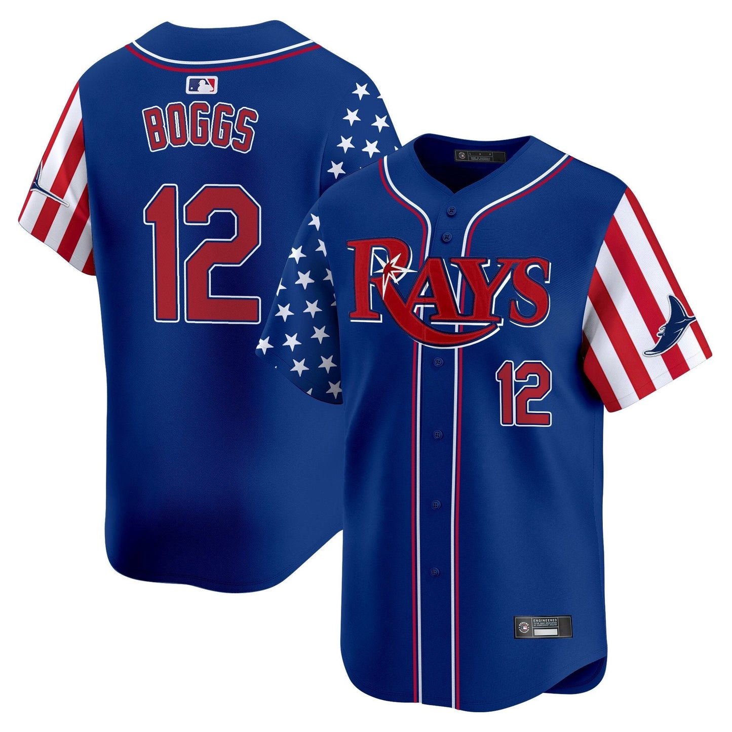 Men's Tampa Bay Rays 2025 Independence Day Vapor Premier Limited Jersey - All Stitched