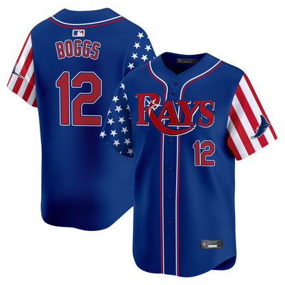 Men's Tampa Bay Rays 2025 Independence Day Vapor Premier Limited Jersey - All Stitched