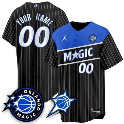 Custom Orlando Magic New Generation of Magic Baseball Jersey - All Stitched