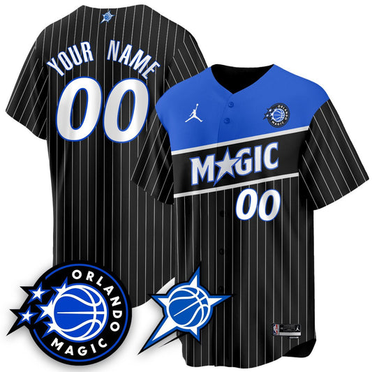 Custom Orlando Magic New Generation of Magic Baseball Jersey - All Stitched