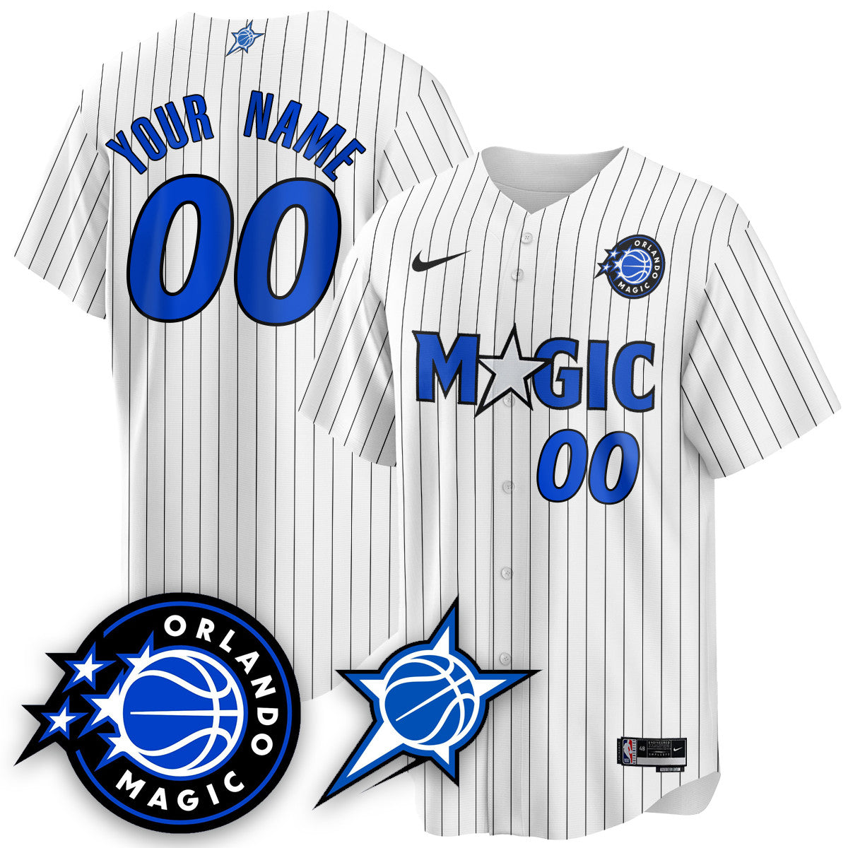 Custom Orlando Magic New Generation of Magic Baseball Jersey - All Stitched