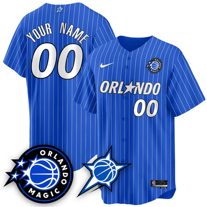 Custom Orlando Magic New Generation of Magic Baseball Jersey - All Stitched