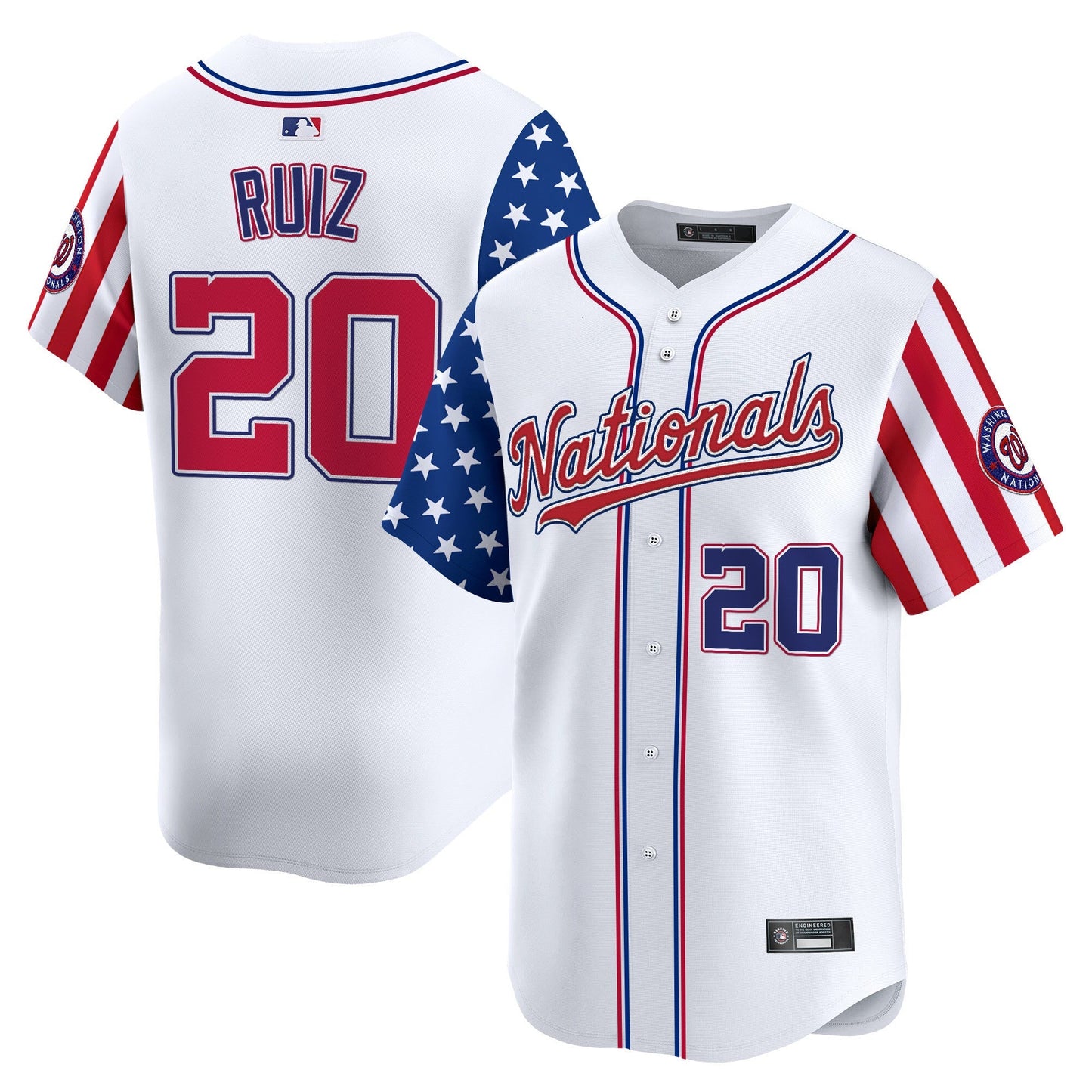 Men's Washington Nationals 2025 Independence Day Vapor Premier Limited Jersey - All Stitched