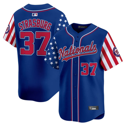 Men's Washington Nationals 2025 Independence Day Vapor Premier Limited Jersey - All Stitched
