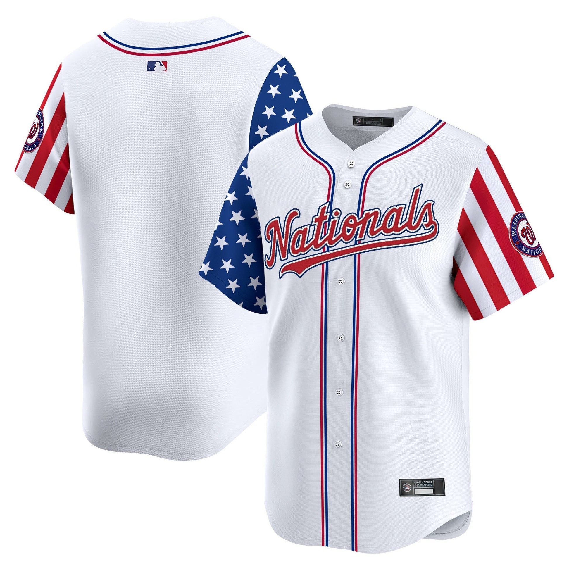 Men's Washington Nationals 2025 Independence Day Vapor Premier Limited Jersey - All Stitched