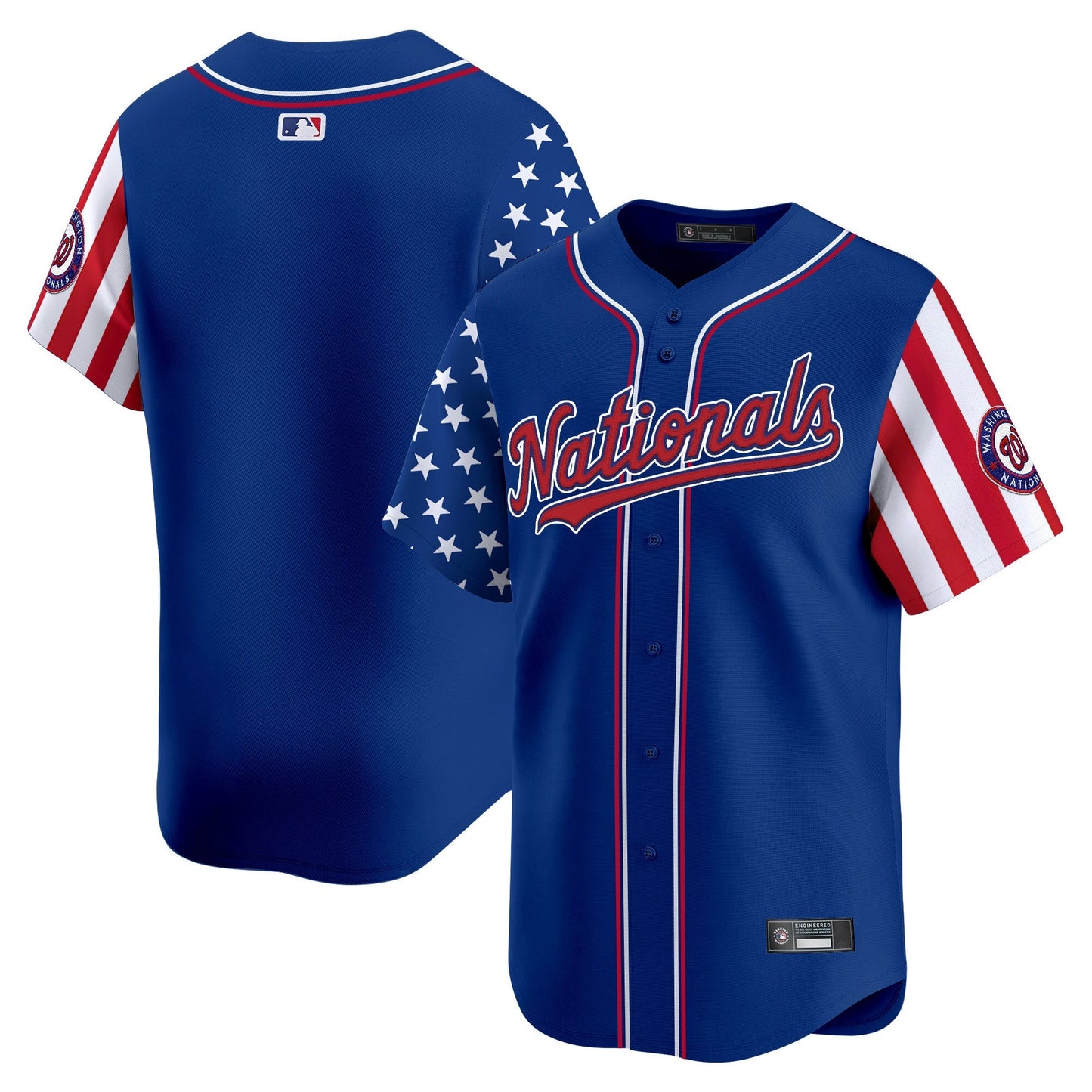 Men's Washington Nationals 2025 Independence Day Vapor Premier Limited Jersey - All Stitched