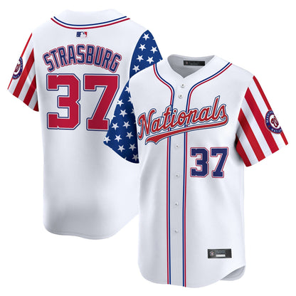 Men's Washington Nationals 2025 Independence Day Vapor Premier Limited Jersey - All Stitched