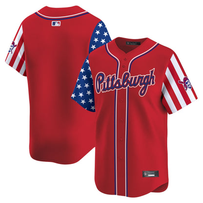 Men's Pittsburgh Pirates 2025 Independence Day Vapor Premier Limited Jersey - All Stitched