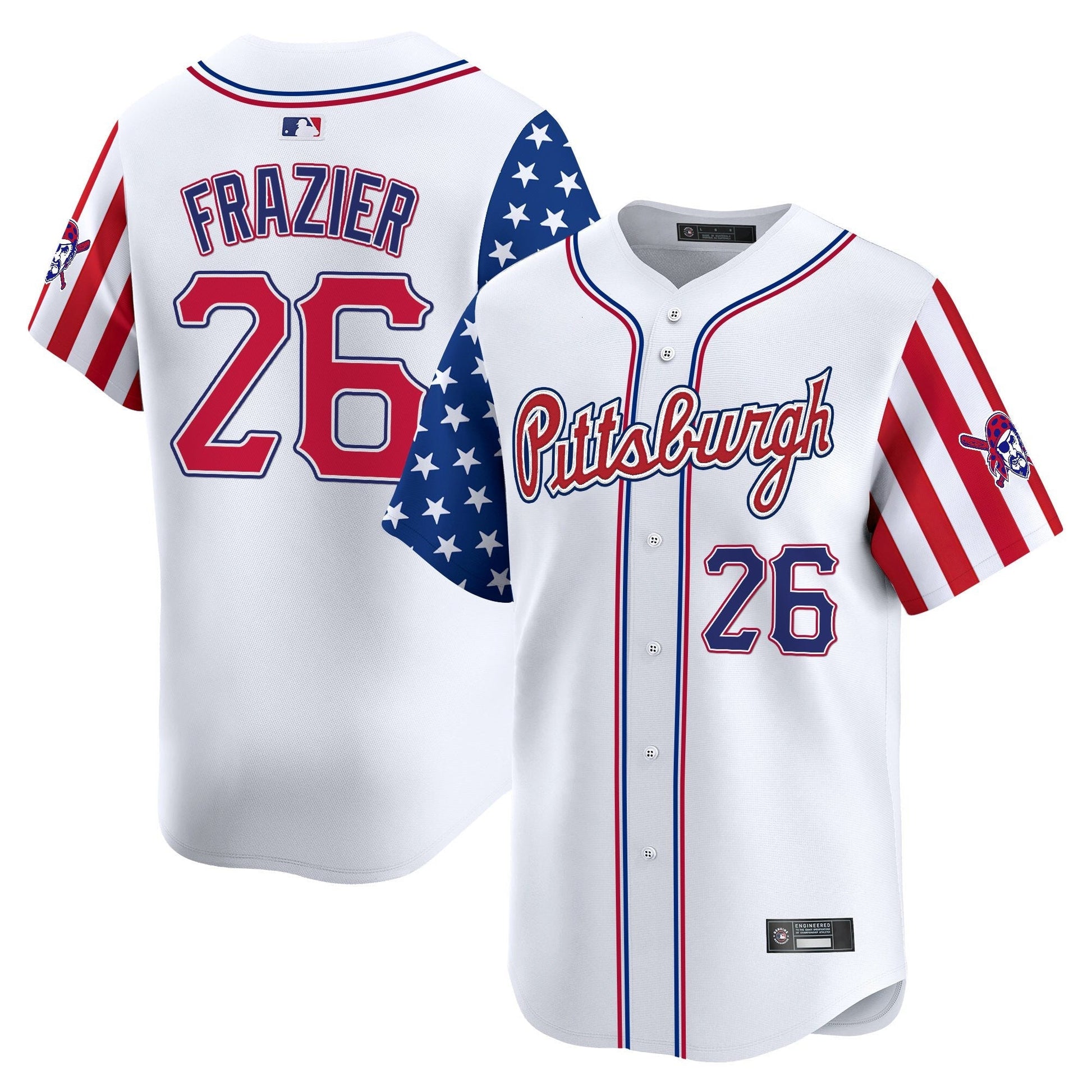 Men's Pittsburgh Pirates 2025 Independence Day Vapor Premier Limited Jersey - All Stitched