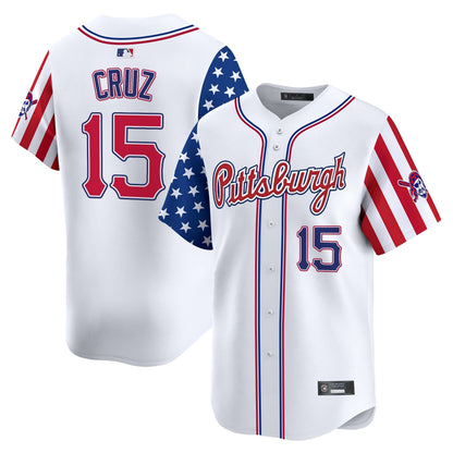 Men's Pittsburgh Pirates 2025 Independence Day Vapor Premier Limited Jersey - All Stitched