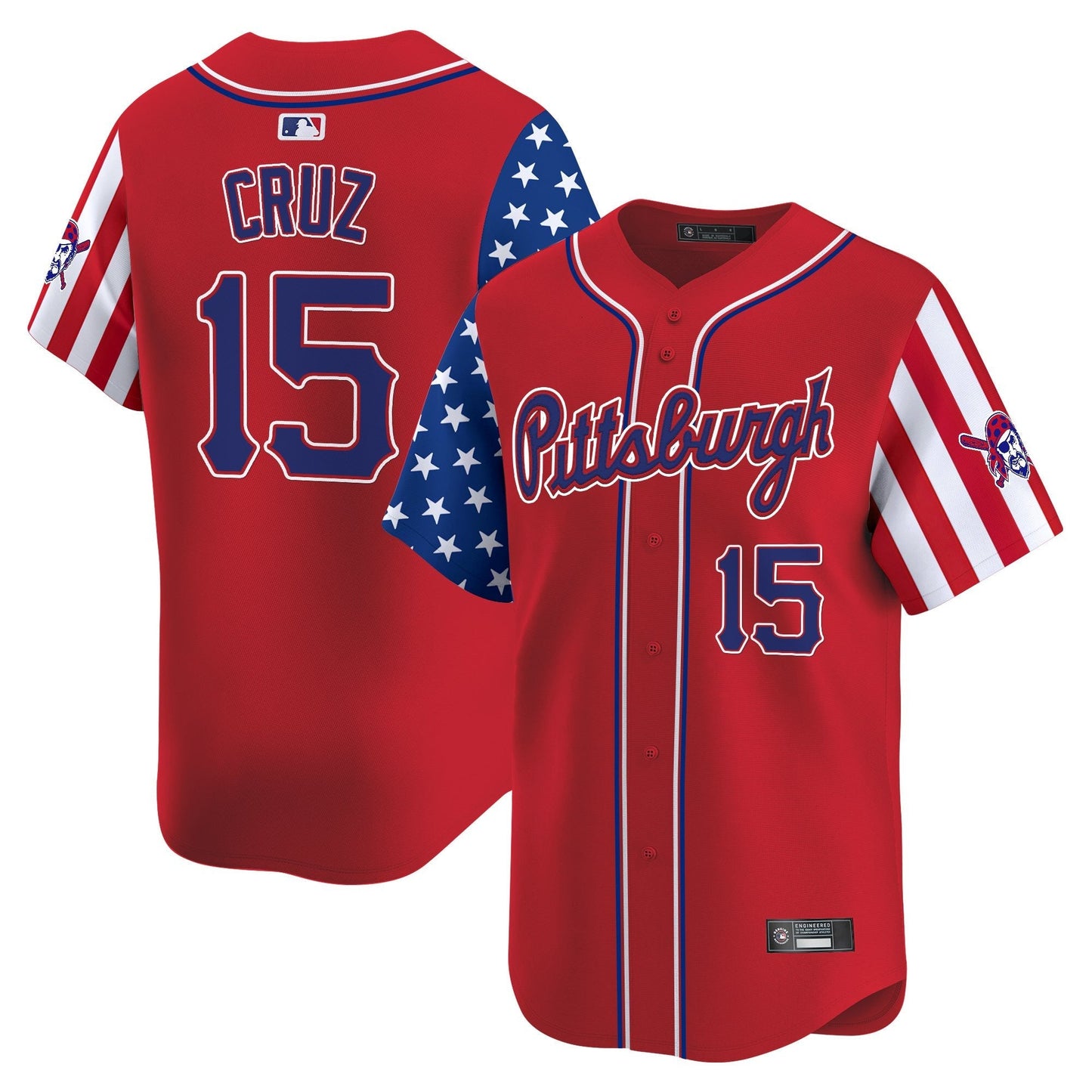 Men's Pittsburgh Pirates 2025 Independence Day Vapor Premier Limited Jersey - All Stitched