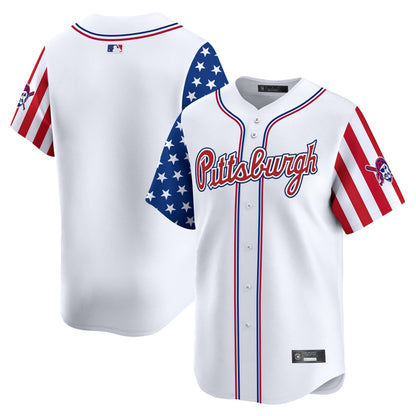 Men's Pittsburgh Pirates 2025 Independence Day Vapor Premier Limited Jersey - All Stitched