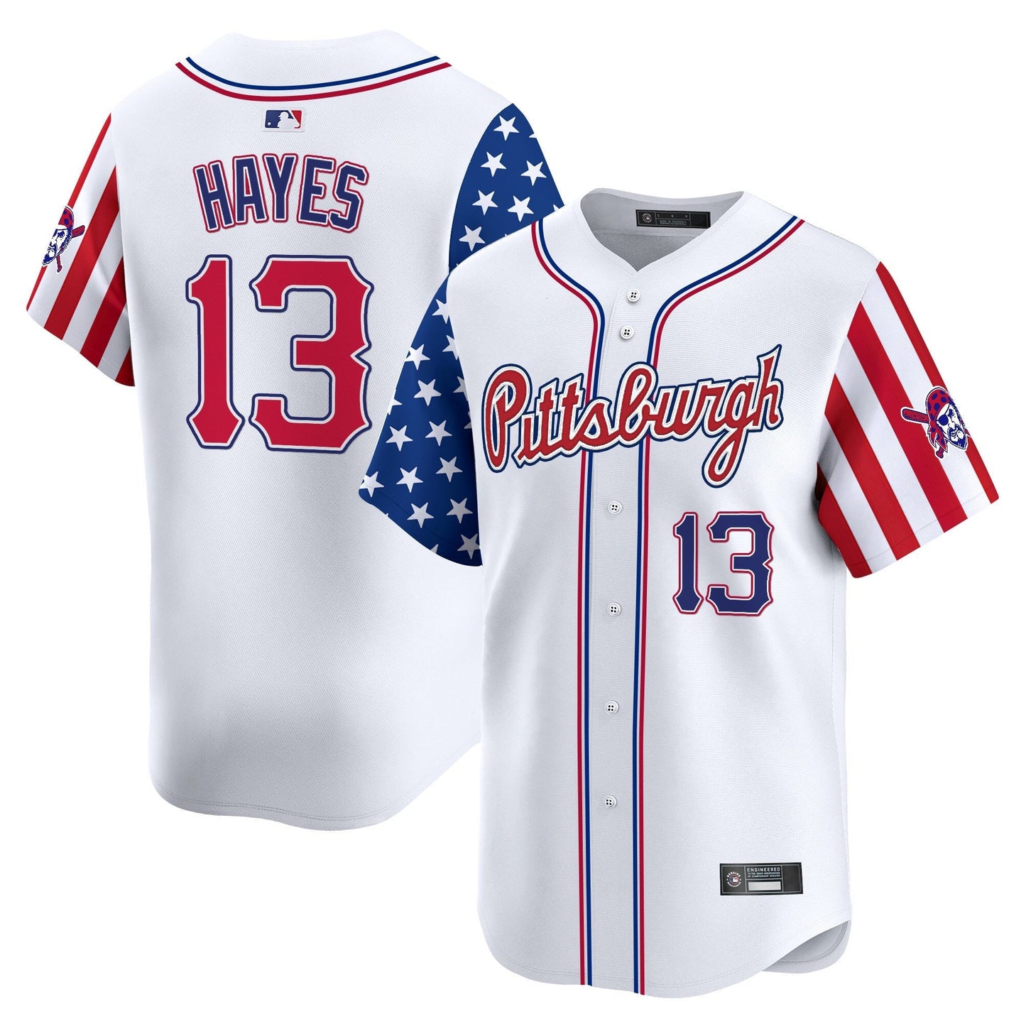 Men's Pittsburgh Pirates 2025 Independence Day Vapor Premier Limited Jersey - All Stitched