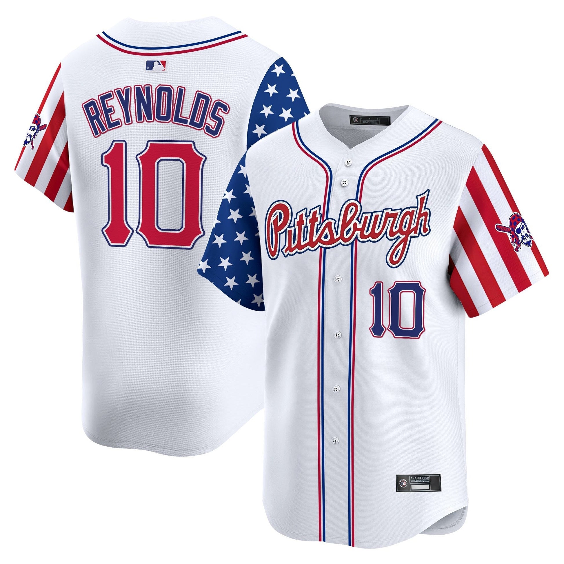 Men's Pittsburgh Pirates 2025 Independence Day Vapor Premier Limited Jersey - All Stitched