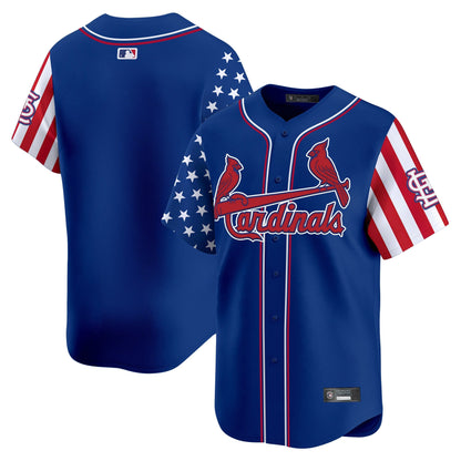 Men's St. Louis Cardinals 2025 Independence Day Vapor Premier Limited Jersey V2 - All Stitched