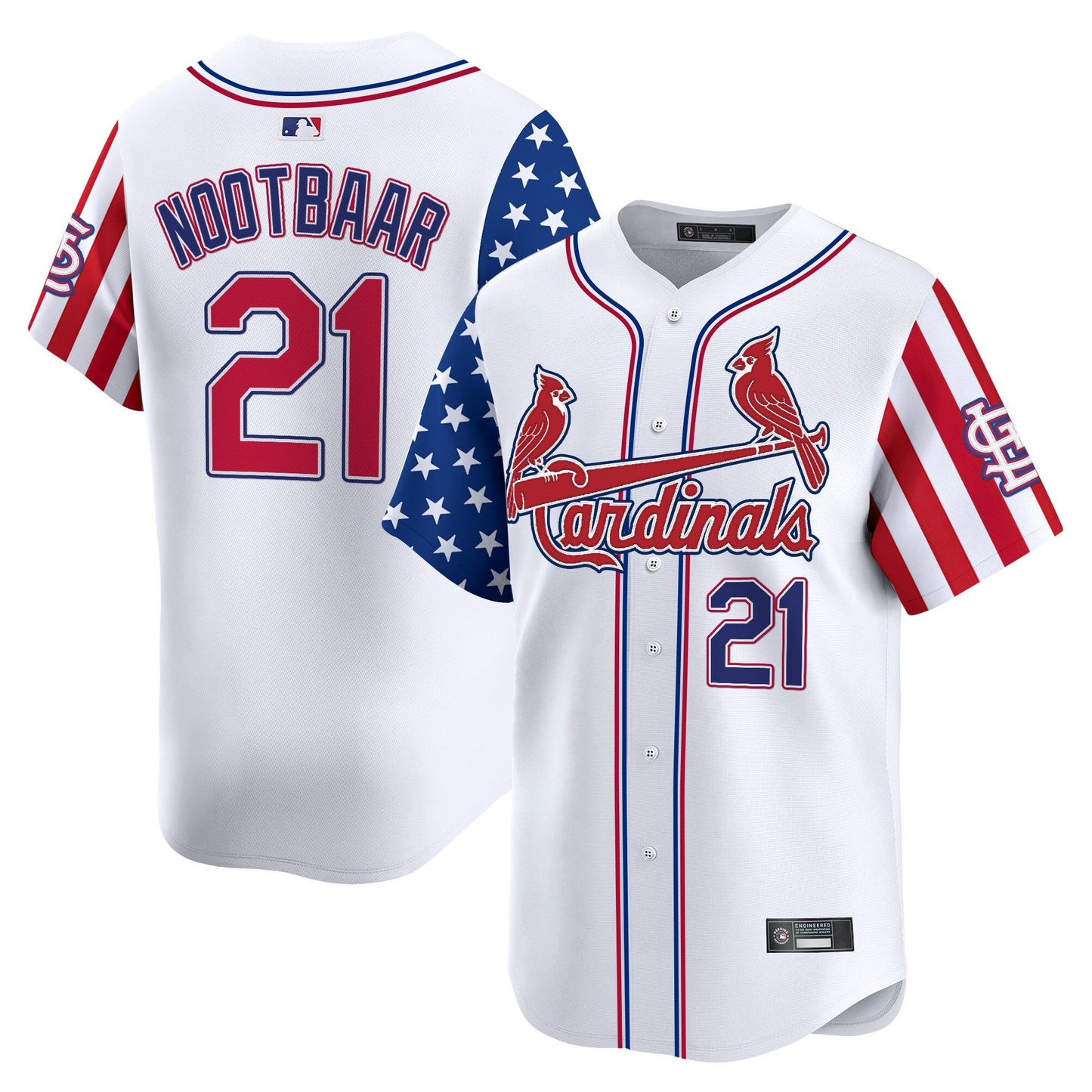 Men's St. Louis Cardinals 2025 Independence Day Vapor Premier Limited Jersey V2 - All Stitched