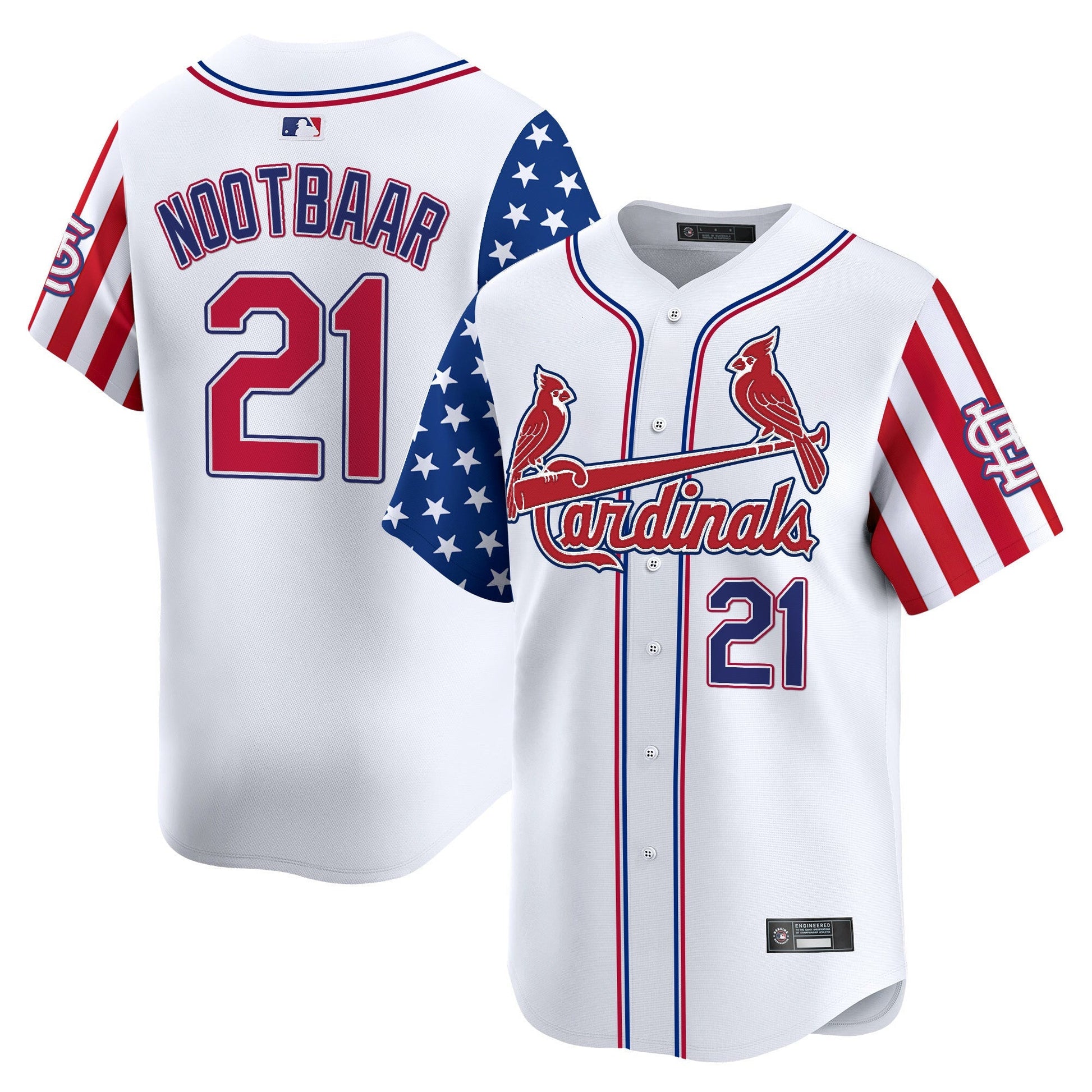 Men's St. Louis Cardinals 2025 Independence Day Vapor Premier Limited Jersey V2 - All Stitched