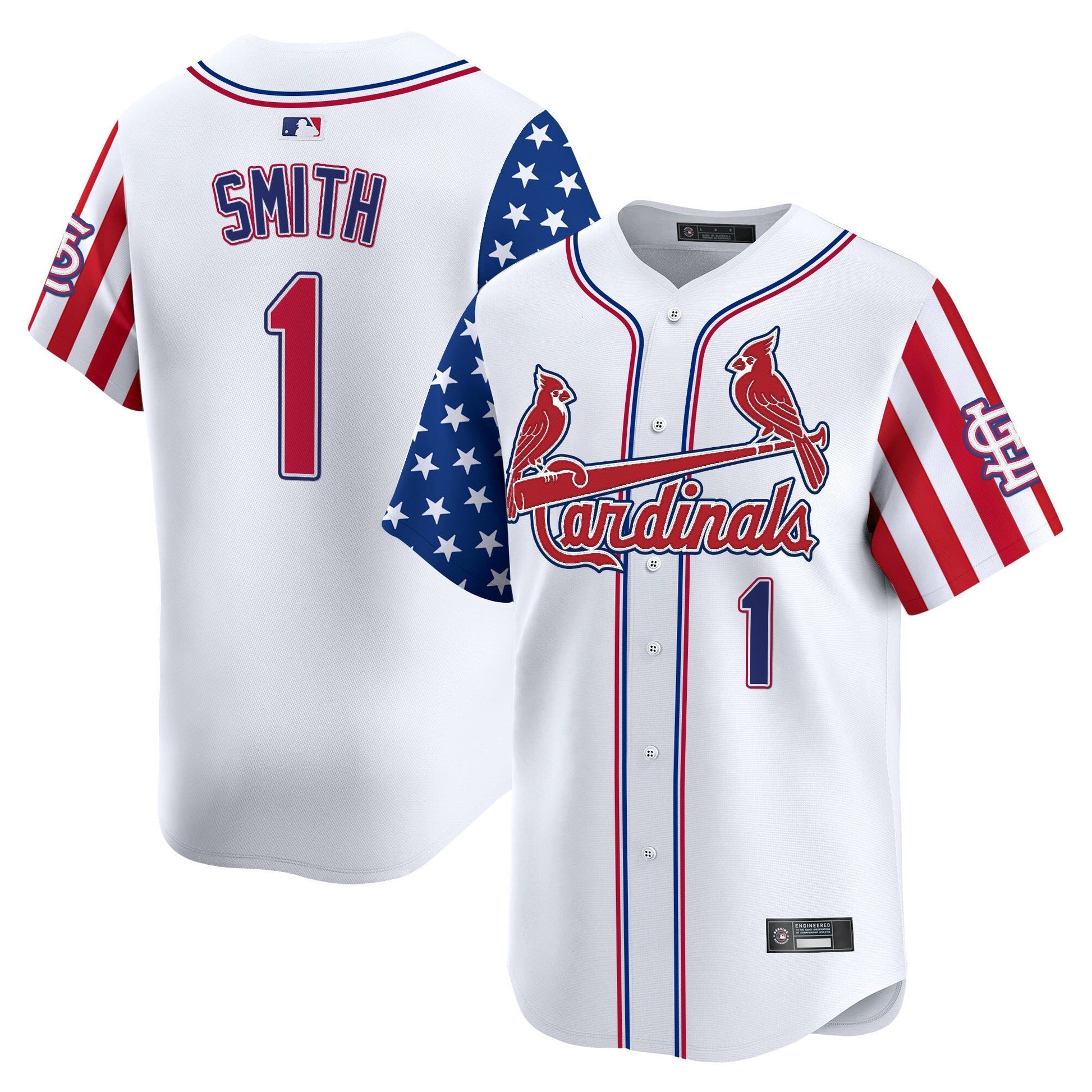 Men's St. Louis Cardinals 2025 Independence Day Vapor Premier Limited Jersey V2 - All Stitched