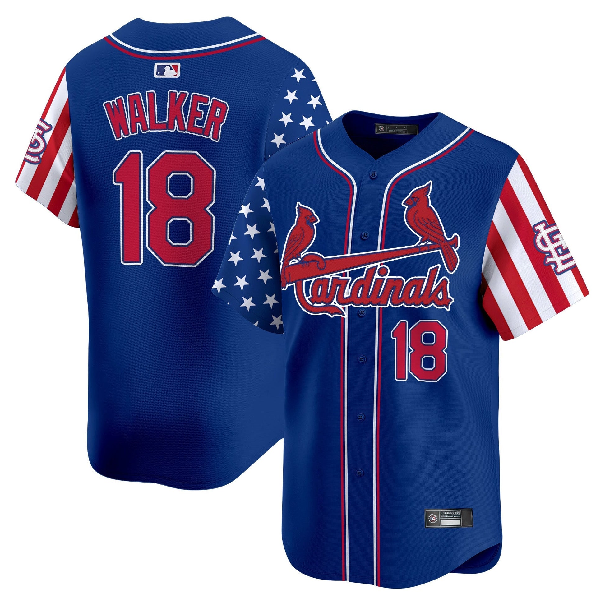 Men's St. Louis Cardinals 2025 Independence Day Vapor Premier Limited Jersey V2 - All Stitched