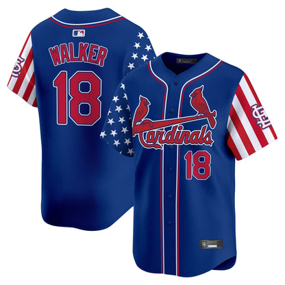 Men's St. Louis Cardinals 2025 Independence Day Vapor Premier Limited Jersey V2 - All Stitched
