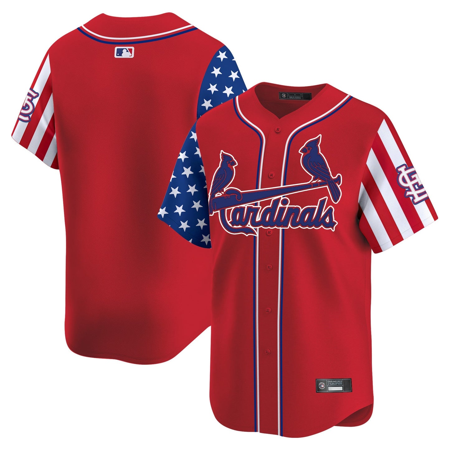 Men's St. Louis Cardinals 2025 Independence Day Vapor Premier Limited Jersey V2 - All Stitched