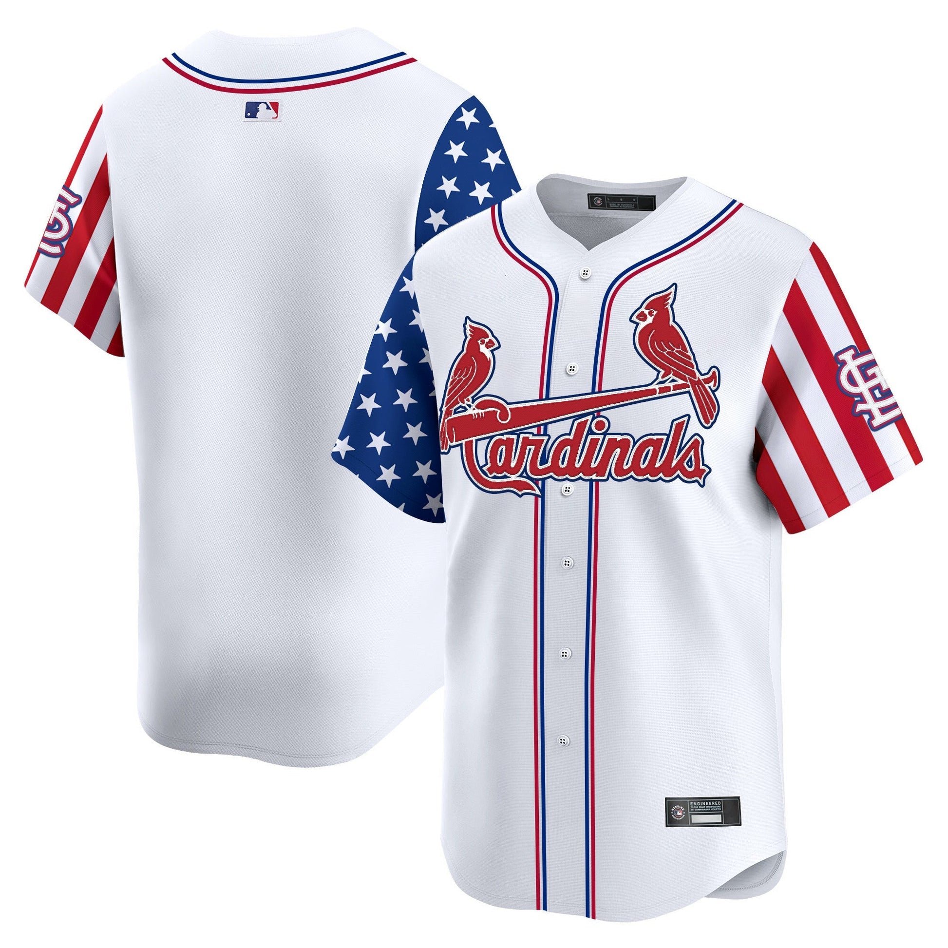 Men's St. Louis Cardinals 2025 Independence Day Vapor Premier Limited Jersey V2 - All Stitched