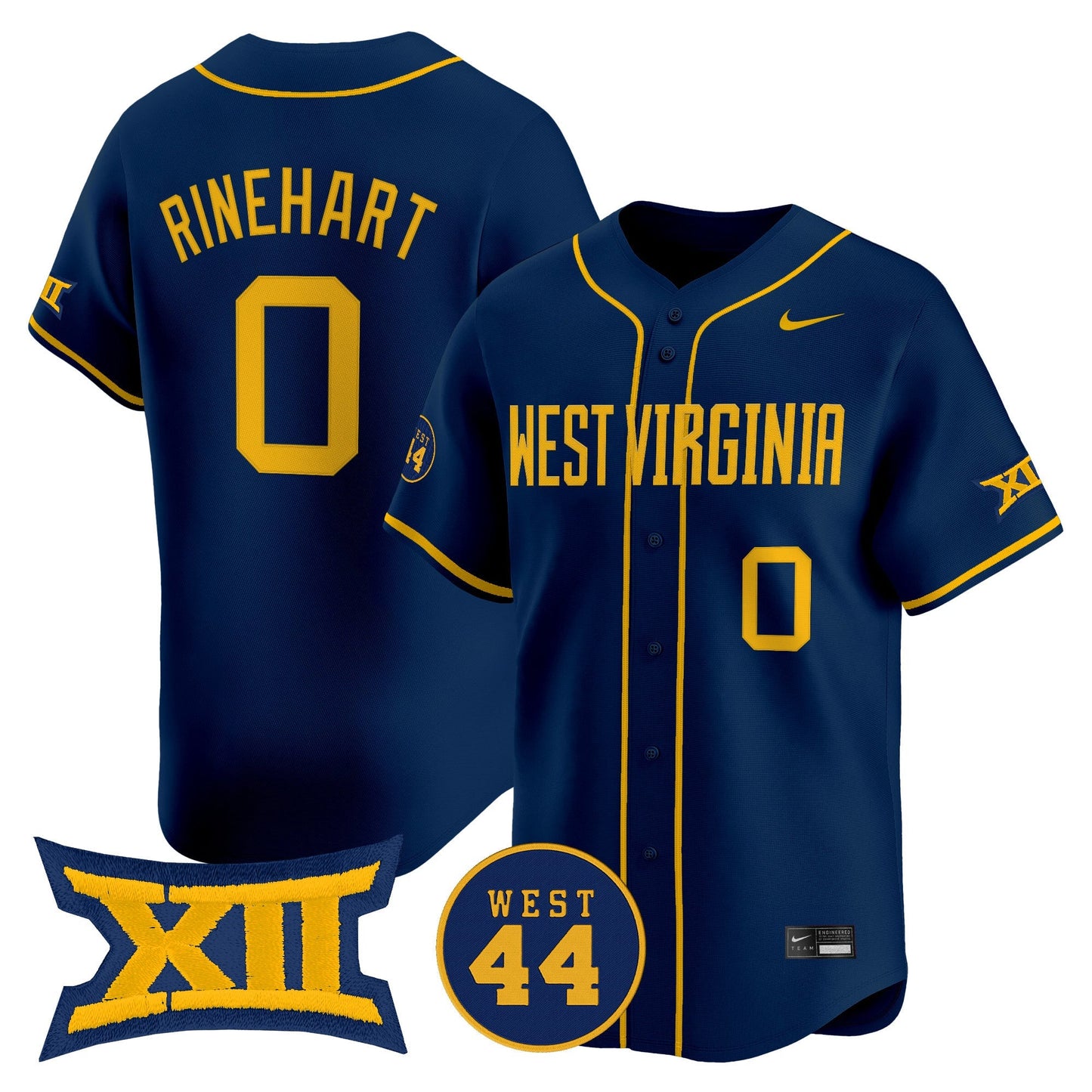 Men's West Virginia Mountaineers 2025 Vapor Premier Limited Jersey - All Stitched