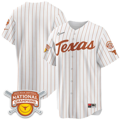 Texas Longhorns Softball 2025 World Series Champions Limited Jersey - All Stitched