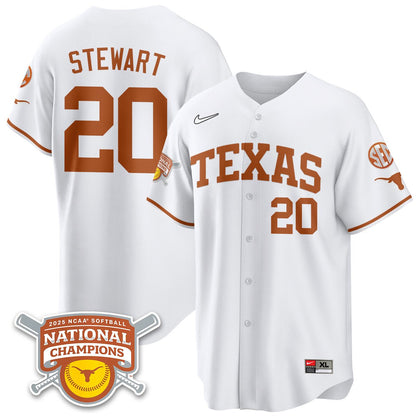 TEX Softball 2025 World Series Champions Limited Jersey - All Stitched
