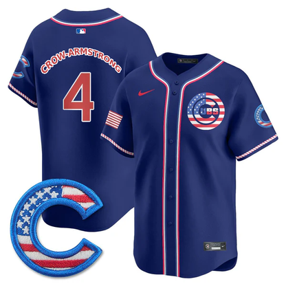 Chicago Cubs 2025 Fourth of July Jersey - All Stitched