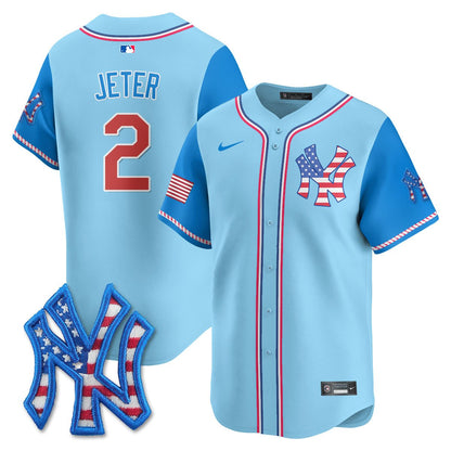 Men's New York Yankees 2025 Fourth of July Jersey - All Stitched