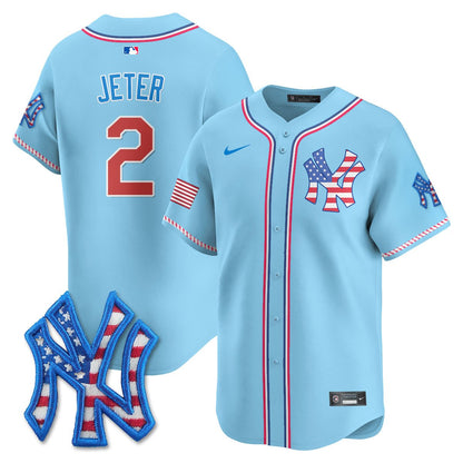 Men's New York Yankees 2025 Fourth of July Jersey - All Stitched