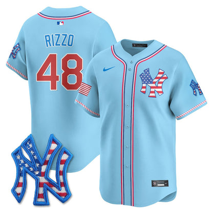 Men's New York Yankees 2025 Fourth of July Jersey - All Stitched