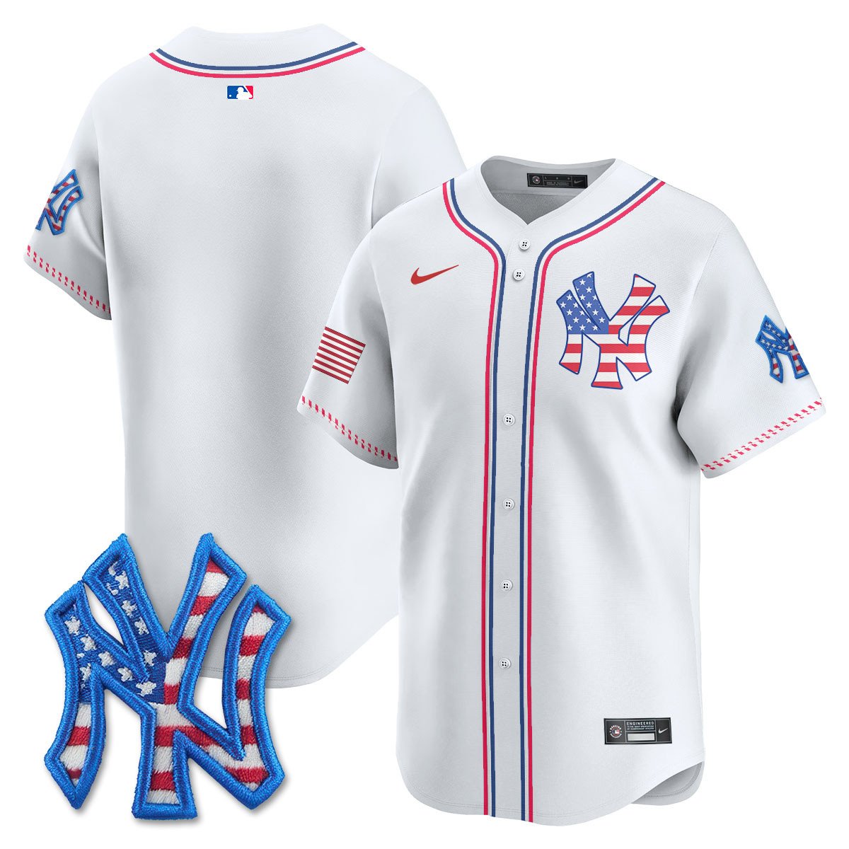 NYY 2025 Fourth of July Jersey - All Stitched