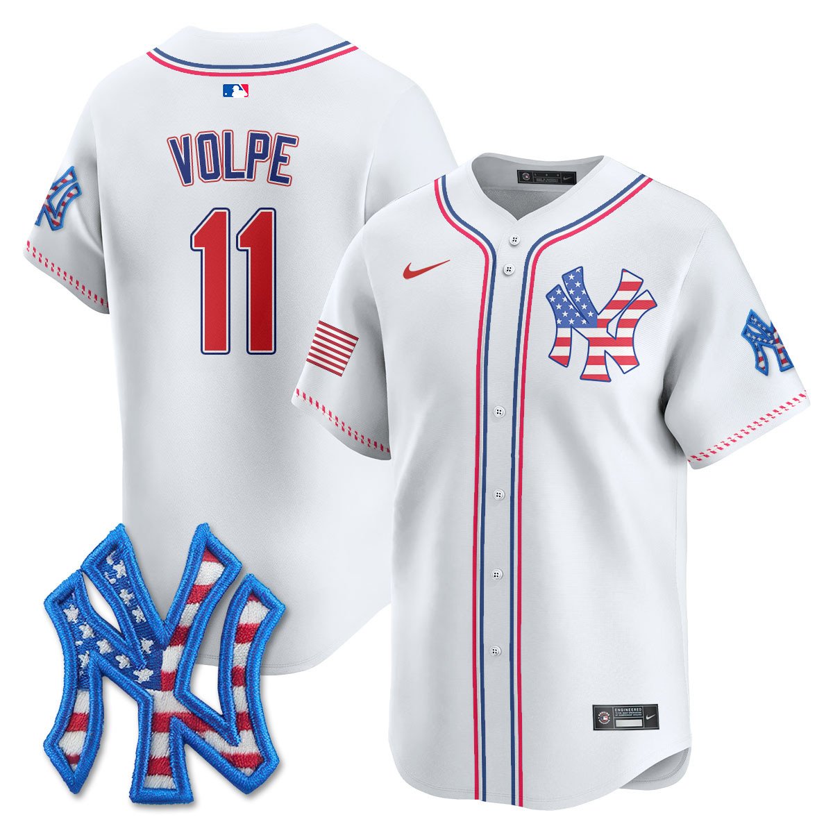 NYY 2025 Fourth of July Jersey - All Stitched