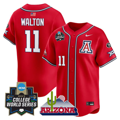 Men's Arizona Wildcats 2025 World Series Vapor Premier Limited Jersey - All Stitched