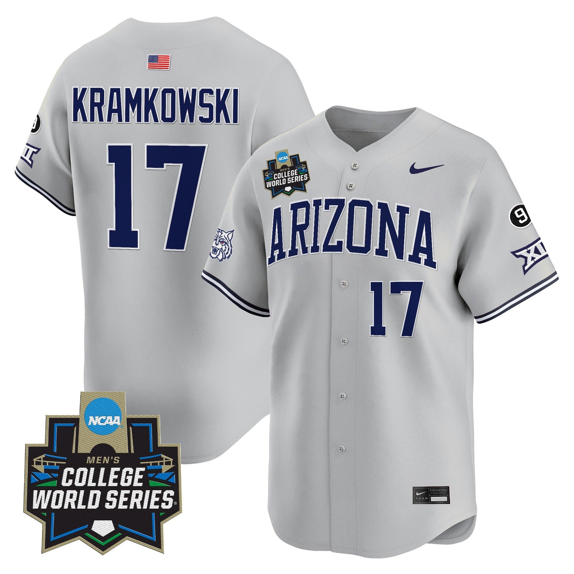 Men's Arizona Wildcats 2025 World Series Vapor Premier Limited Jersey - All Stitched
