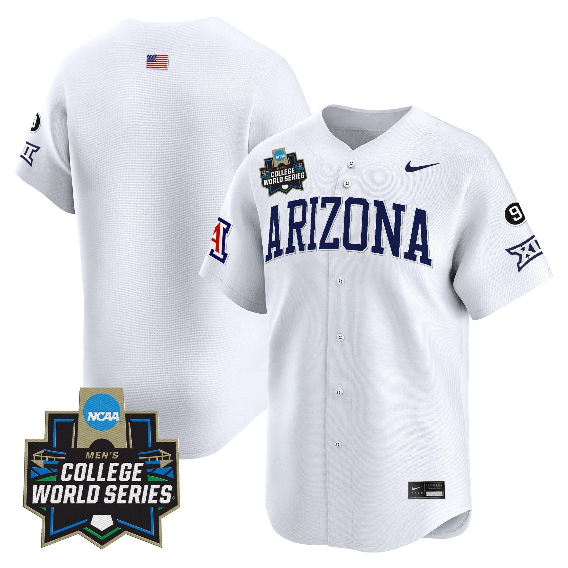 Men's Arizona Wildcats 2025 World Series Vapor Premier Limited Jersey - All Stitched